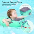 thumbnail image 4 of Float Non-Inflatable Baby Float with Tail Float Canopy Infant Lying Swimming Ring Pool Swim Trainer for 3-24 Months Baby, 4 of 7