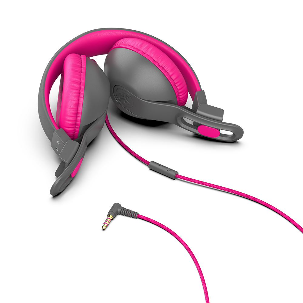 JLab Casque Filaire JBuddies Studio 2 - Gris/Rose