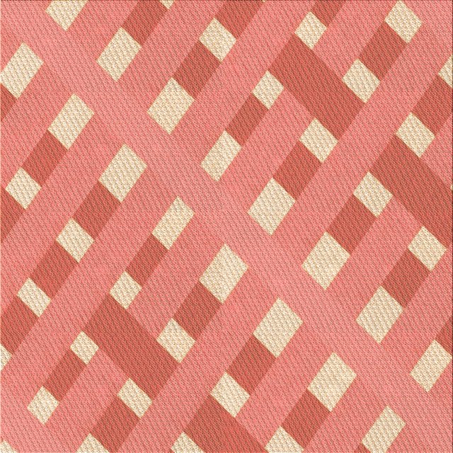 Ahgly Company Machine Washable Indoor Square Transitional Light Salmon Rose Pink Area Rugs, 8' Square