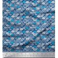 thumbnail image 1 of Soimoi Polyester Crepe Fabric Tribal African Printed Fabric 1 Yard 42 Inch Wide, 1 of 3