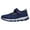 Dark Blue, variant on WEAIXIMIUNG Womens Sneakers Size 6 Black Women Sneakers Fashionable New Pattern Colored Thick Sole Comfortable Non Hook Loop Lightweight Casual Shoes