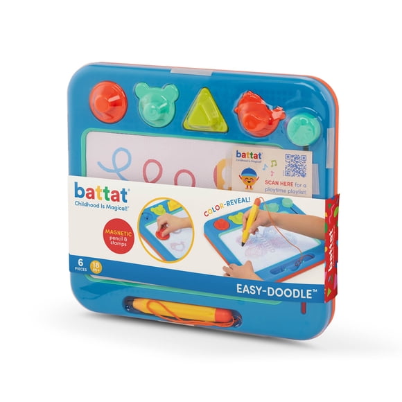 Battat Easy-Doodle Magnetic Drawing Plastic Board with Color Reveal, Toddler and Preschool Toys