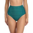 thumbnail image 1 of Womens Siwm Shorts Bikini Briefs Ruched Tummy Control Swimsuit Bottoms, 1 of 6