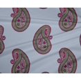 thumbnail image 4 of oneOone Polyester Lycra Fabric Paisley Block Printed Fabric 1 Yard 56 Inch Wide, 4 of 4