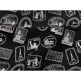 thumbnail image 5 of oneOone Viscose Jersey Black Fabric Travel Craft Projects Decor Fabric Printed By The Yard 60 Inch Wide, 5 of 5