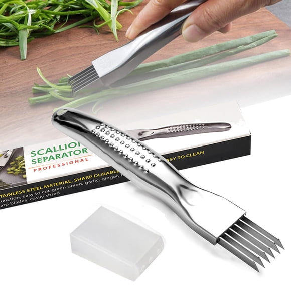 Stainless Steel Knife for Chopping and Shredding Green Onions and Vegetables with Non-Stick Blade for Easy Cleaning and Storage Perfect for Home Cooks Preparing Garnishes and Salads Sopatenor
