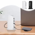 thumbnail image 1 of Sentmoon Chargeur USB Multi-Interface 30W Concentrateur de Charge Rapide 4 Ports USB 2 Ports Type-C Station de Charge de Bureau Support 5V4A pour Maison Bureau Voyage, 1 of 7