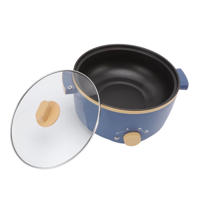 Electric Cooker Hot Pot Electric Pot 3 Speed Control Pan Portable 2.5L 800W Oven Cooker with Pan Pan for Mini Pancake Maker