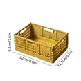 thumbnail image 3 of Foldable Crate with Handles,Collapsible Storage Bins Plastic Crates Organizer, Folding Storage Containers Stackable Basket Box for Home Office Shelves Kitchen Bedroom Bathroom, 3 of 5