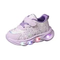 thumbnail image 1 of DXOUPM Girls Sneakers Comfortable Breathable Stylish Printed Platform Lightweight Sport Shoes, 1 of 2