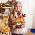 thumbnail image 1 of Festive Christmas Candy Storage with Santa Snowman Design for Holiday Table Decoration and Snack Serving Tray as a, 1 of 3