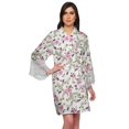 thumbnail image 1 of Moomaya Printed Cotton Robes For Women Plus Size Kimono Robe Short Nightwear, 1 of 6