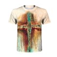 thumbnail image 4 of EGNMCR T-Shirt Quotidien Unisexe pour Homme Imprimé Graphique Imprimés Imprimé Manches Courtes Hauts Blouse Décontractée, 4 of 9