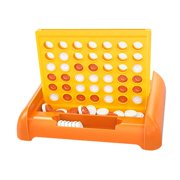 TISHITA 4 in A Row Board Game Travel Family Board Game for Children Boys Girls Party Yellow