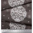thumbnail image 2 of Soimoi polyester Crepe Fabric Mandala Decorative Printed Craft Fabric by the Yard 42 Inch Wide, 2 of 3