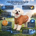 thumbnail image 3 of Pet Life PLHL2TNLG Polo pour Chien Performance Extensible Flexible en Fourrure Active, Tan - Large, 3 of 5