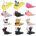 thumbnail image 1 of Bouchon de Porte en Forme de Chien, Cochon, Souris, Chat, Support Rigide en PVC, Cadeau, 1 of 8