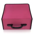 thumbnail image 3 of 432 Capacity CD Case, Heavy Duty Nylon Red DVD Case Bag Holder Organizer Binder, 3 of 6