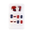 thumbnail image 1 of ziyahi False Nail Wearable Perfect Matching Simple to Wear No Irritating Odor Fake Fingernail Breathable Press Type Adjustable Paster Type 16 Type 23 F741 1Set, 1 of 6