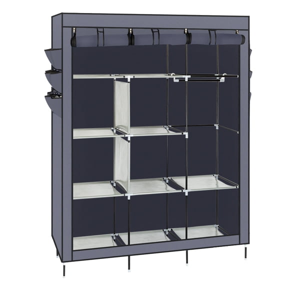 Ktaxon 69" Portable Closet Wardrobe Clothes Rack Storage Organizer & Shelf Home Cabinet