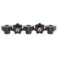thumbnail image 1 of 5PCS Nuts Knob Grip Clamping Handle Nut Nuts Knob Grip 7 Star Threaded Knob Black Plastic Screw Handle For Industrial Equipment Tool, 1 of 8