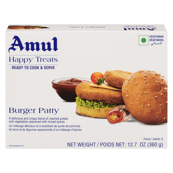 Amul Burger Patty, 360 g