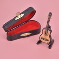 thumbnail image 2 of Modèle de Guitare, Guitare Classique Modèle Miniature, pour Salle de Musique de Table 8cm, 2 of 8