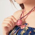 thumbnail image 3 of Pendentif en Opale Fausse Paon Incrusté de Strass pour Femmes Bohème Cadeau, 3 of 10