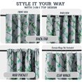 thumbnail image 3 of Vargottam 84 Inch Rod Pocket/Back Tab Cotton Curtains for Windows and Doors - Light Filtering Cotton - Light Filtering Drapes For Doors - Set of 2 Panels, 52"x84" - Tropical Tree Print (Green), 3 of 8