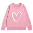 thumbnail image 4 of PMVFHDE Chandail pour Filles Chandail à Capuchon pour Fille Manches Longues Doux Chandail Graphique Hoody Enfants Mignons Chandails à Enfiler Haut Vêtements pour Filles Rose, 6-7 Ans, 4 of 4