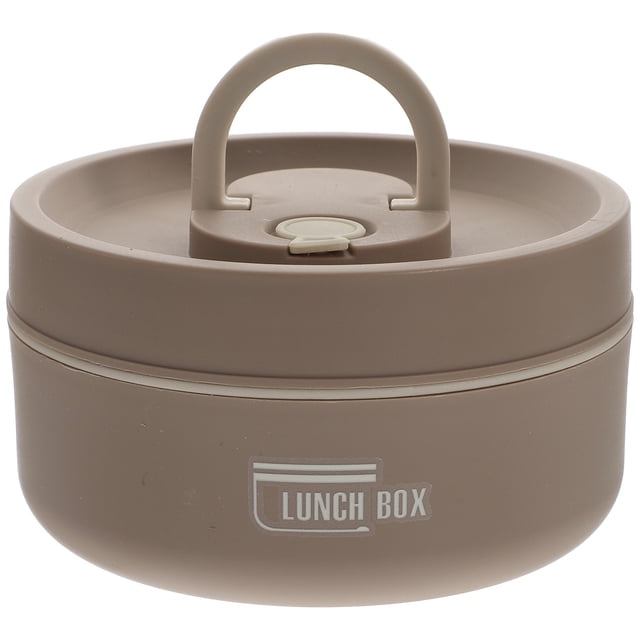 SHISUYAN Large Insulated Ramen bowl with Lid for Kitchen Use Brown Color Stainless Steel Material 7.87 Inches
