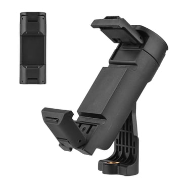 Amdohai Universal Phone Holder Foldable Adjustable Rotatable Phone Clip Tripod Mount with 1/4 Inch Screw Hole Cold Shoe Mount for Tripod Microphone
