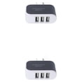 thumbnail image 2 of crativent Wall Charger 3 Port Universal Lightweight Compact USB Power Adapter Phone Charging Cell Cameras MP3 Gift Mobile Black 2Set, 2 of 6