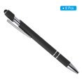 thumbnail image 3 of Unique Bargains Ballpoint Pen with Stylus Tip, Medium Point, 1.0mm, Black Ink, 6 Pack, 3 of 5