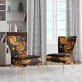thumbnail image 2 of Designart "VORTEX Tangle" Gold Abstract Upholstered Accent Chair - Modern Arm Chair For Bedroom, 2 of 7