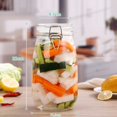 thumbnail image 1 of Transparent  Glass Snap Storage Jar Household Kitchen Sealed Jar Grain Storage Box Tea Tin Multi-purpose Containe, 1 of 3
