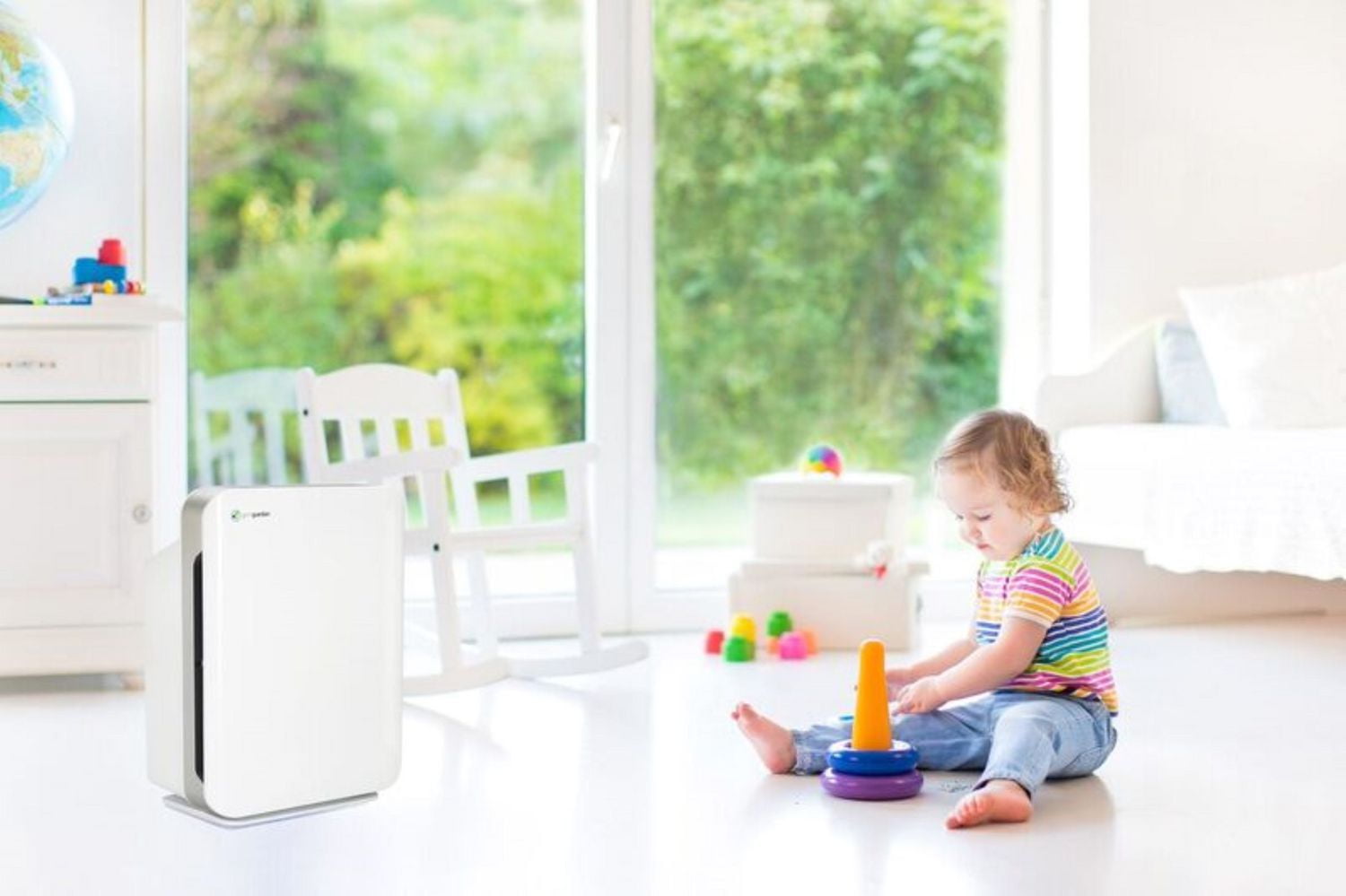Console de purificateur d'air haute performance True HEPA GermGuardian AC5900WCA