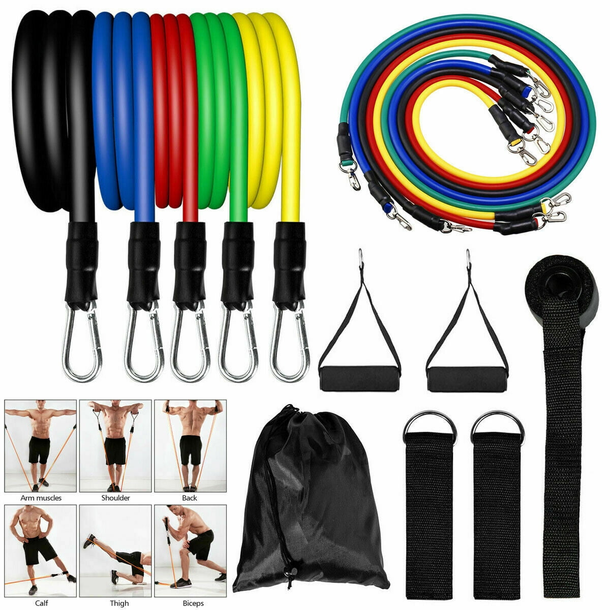 Exercise Bands, Resistance Bands Set for Men Women Workout Home