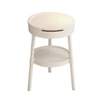 thumbnail image 2 of Multifunctional Side Table with Drawer Storage | Modern Bedside Table & Study Desk for Living Room Bedroom Office | White Pink Beige Green Plastic, 2 of 6