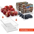 thumbnail image 3 of Sorbus Clear Stackable Plastic Storage Bins, Pantry Organizer Bin Containers, 3 of 7