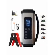 150PSI Portable Car Jump Starter 2000A - Durable Insulated Car Battery Charger With Digital Display, Type-C Fast Charging And Air Compressor - Suitable For 10L Gasoline Or 9.0L Engine