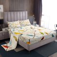 thumbnail image 1 of Erosebridal Colorful Birds Sheet Set Queen, Botanical Branches Bedding Sets, Polka Dots, 1 of 6
