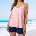 thumbnail image 2 of HNMKIU Gym Racerback Tank Tops Shelf Bra Camisoles Adjustable Spaghetti Strap Tank Tops Basic Layer, 2 of 4