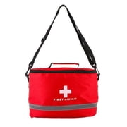 JilgTeok 3 Packs Portable First Aid Kit for Home, Car & Outdoor Emergency Medical Supplies Bag with Multiple Pockets, Durable Ripstop Fabric, Easy Carry Handle