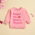 thumbnail image 2 of TZEWGL Crewneck Tops For Toddler Letter Print Long Sleeve Clothes For Baby size 2-3T, 2 of 7