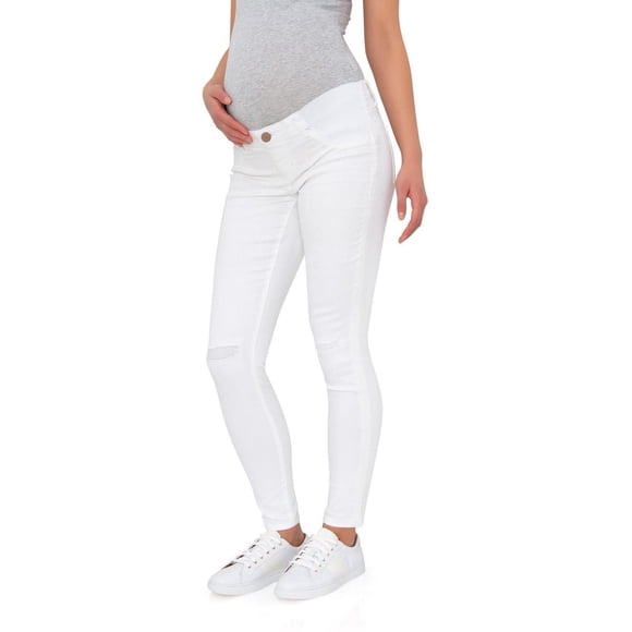 Jordache Women's Maternity Jean with Destruction