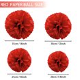 thumbnail image 3 of Maoww Boule de Fleurs en Papier Rouge 1301, 3 of 9