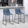 thumbnail image 2 of HOMCOM Tabourets de Bar Ensemble de 2, Tabourets de Comptoir avec Dossier, 2 of 10