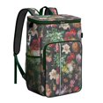 thumbnail image 1 of Floral Print and Skull Design Insulated Cooler Backpack - 20L Leakproof & Easy to Clean, Great for Camping, 1 of 5