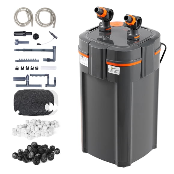 VEVOR Aquarium Filter 660GPH, 5-Stage Canister Filter 235 Gallon, Ultra-Quiet Internal Aquarium Filter with UV Protection, Submersible Power Filter with Multiple Function